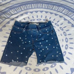 Girls Levi Polka Dot Shorts Size 5
